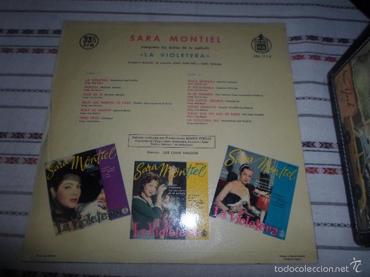 Discos de vinilo: SARITA MONTIEL LA VIOLETERA - Foto 3
