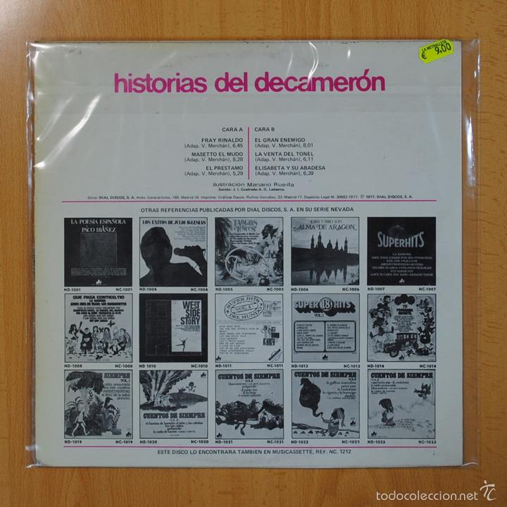 Discos de vinilo: VARIOS - HISTORIAS DEL DECAMERON - LP - Foto 2