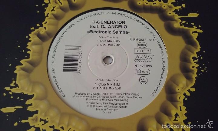 Discos de vinilo: D-Generator Feat. DJ Angelo - Electronic Samba - 1996 - Foto 1