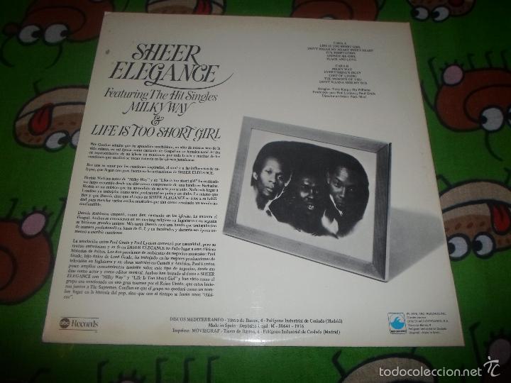 Discos de vinilo: SHEER ELEGANCE SHEER ELEGANCE - Foto 3