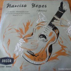 Discos de vinilo: NARCISO YEPES Y GUITARRA -JUEGOS PROHIBIDOS PARTE 1º & 2ª - EP 50'S SPAIN