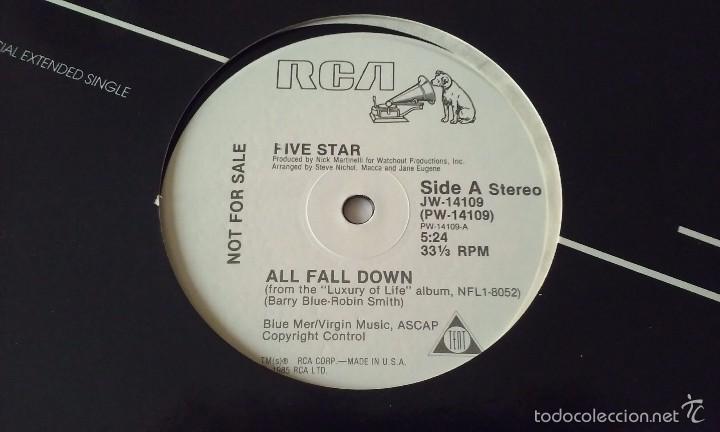 Discos de vinilo: Five Star / Five Star Orchestra - All Fall Down / First Avenue - 1985 - Foto 1