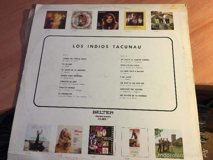 Discos de vinilo: LOS INDIOS TACUNAU LP ESPA&Ntilde;A 1971 (B-16) - Foto 3