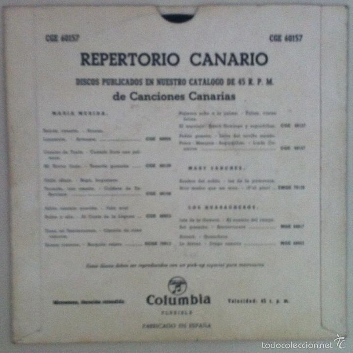 Discos de vinilo: Mar&iacute;a M&eacute;rida. Palmero sube a la palma ... - Foto 2