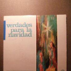 Discos de vinilo: DISCO - VINILO - EP - VILLANCICOS - VERDADES PARA LA NAVIDAD - ROSSA - EDICIONES PAULINAS 1972. Lote 58352989