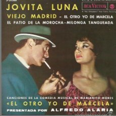 Discos de vinilo: JOVITA LUNA EP SELLO RCA VICTOR AÑO 1962 EDITADO EN ESPAÑA DEL MUSICAL EL OTRO YO DE MARCELA