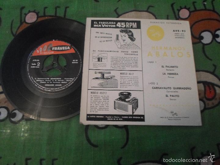Discos de vinilo: HERMANOS ABALOS EL PAJARITO - Foto 2