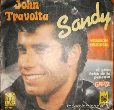 Discos de vinilo: Lote dos discos  Single  45 rp John Trevolta - Grease - Foto 1