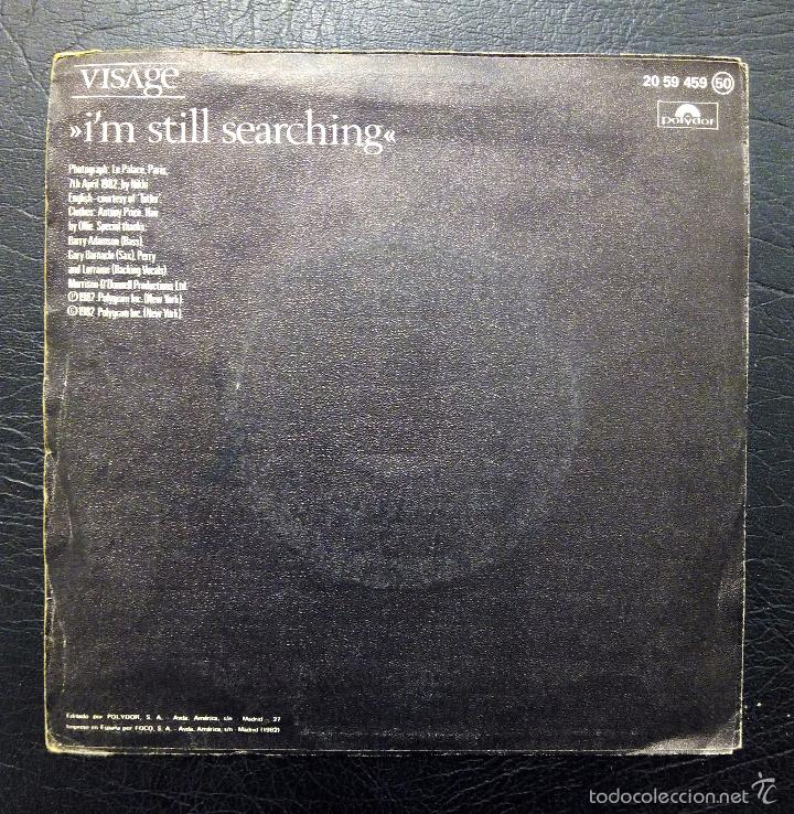 Discos de vinilo: SINGLE VISAGE - NIGHT TRAIN - POLYDOR 1982. - Foto 2