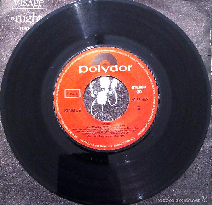 Discos de vinilo: SINGLE VISAGE - NIGHT TRAIN - POLYDOR 1982. - Foto 4