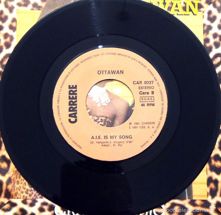 Discos de vinilo: SINGLE OTTAWAN - CRAZY MUSIC - CBS 1981. - Foto 4