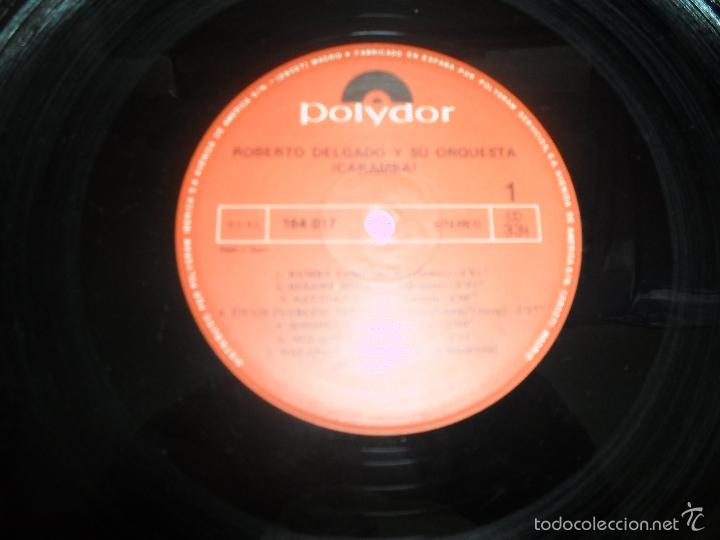 Discos de vinilo: ROBERTO DELGADO Y SU ORQUESTA - CARAMBA - Foto 2