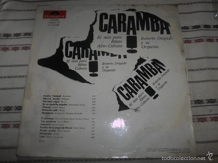 Discos de vinilo: ROBERTO DELGADO Y SU ORQUESTA - CARAMBA - Foto 3