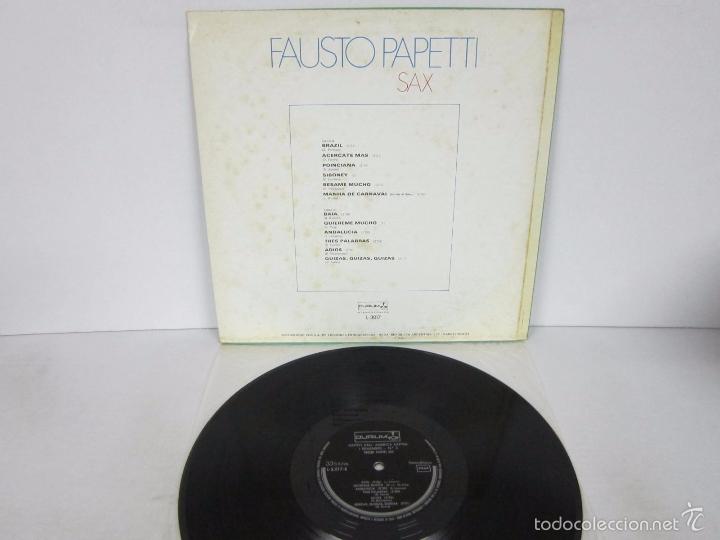 Discos de vinilo: FAUSTO PAPETTI - SAX &iexcl; REMEMBER N&ordm; 5 - LP - DURIUM 1978 SPAIN - Foto 3