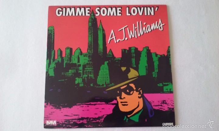 Discos de vinilo: A.J. Williams - Gimme Some Lovin - 1983 - Foto 1