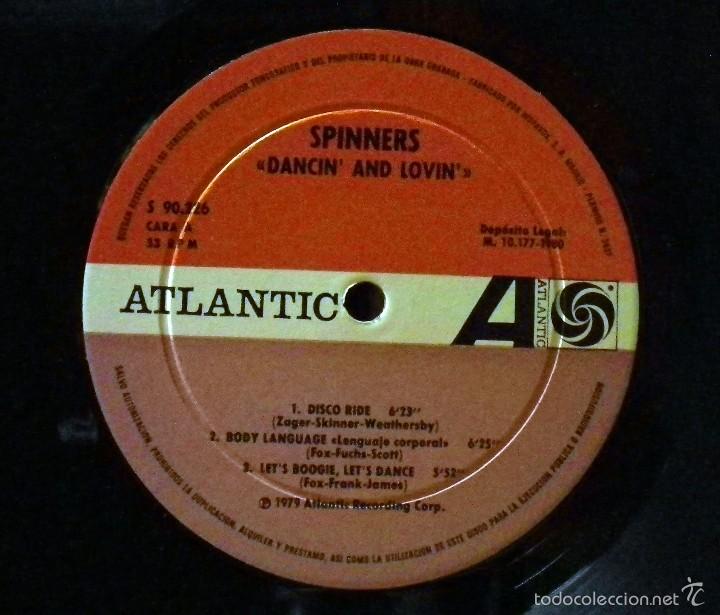 Discos de vinilo: Spinners. Dancin and Lovin. Atlantic, 1979. - Foto 4