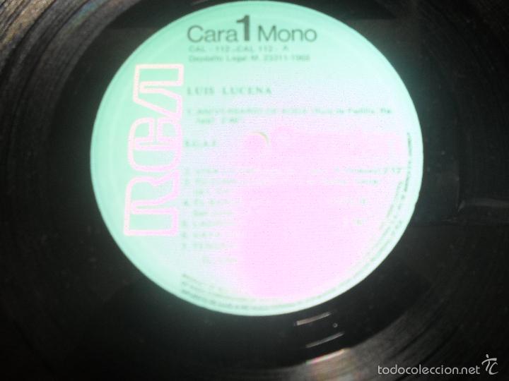 Discos de vinilo: MAS CANCIONES DE LUIS LUCENA - Foto 2