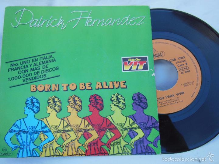 Discos de vinilo: PATRICK HERNANDEZ : Nacido para vivir. 1979 - Foto 1