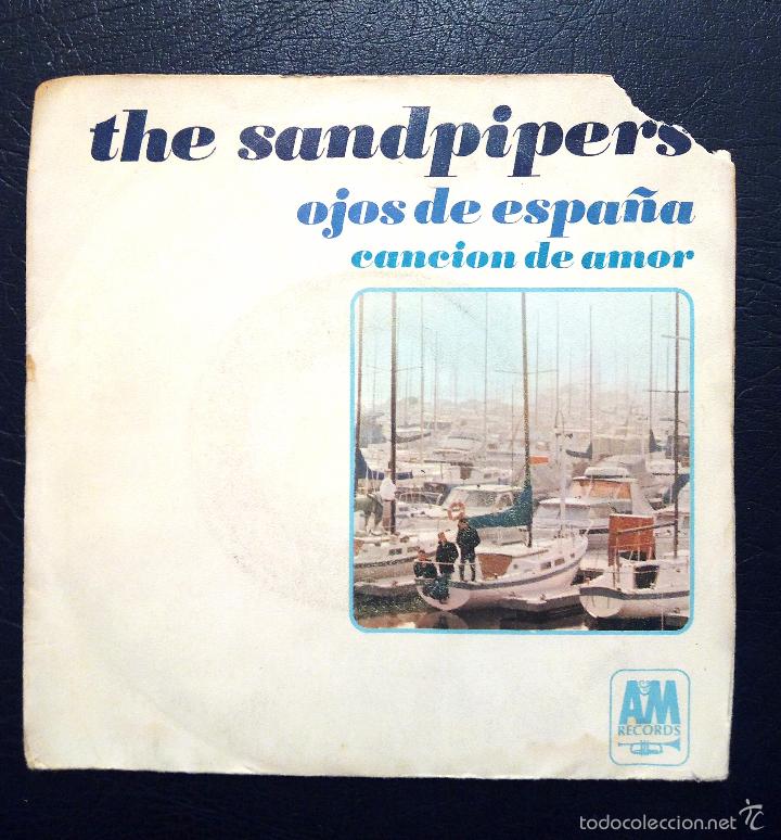 Discos de vinilo: SINGLE THE SANDPIPERS - OJOS DE ESPA&Ntilde;A - HISPAVOX 1968. - Foto 1