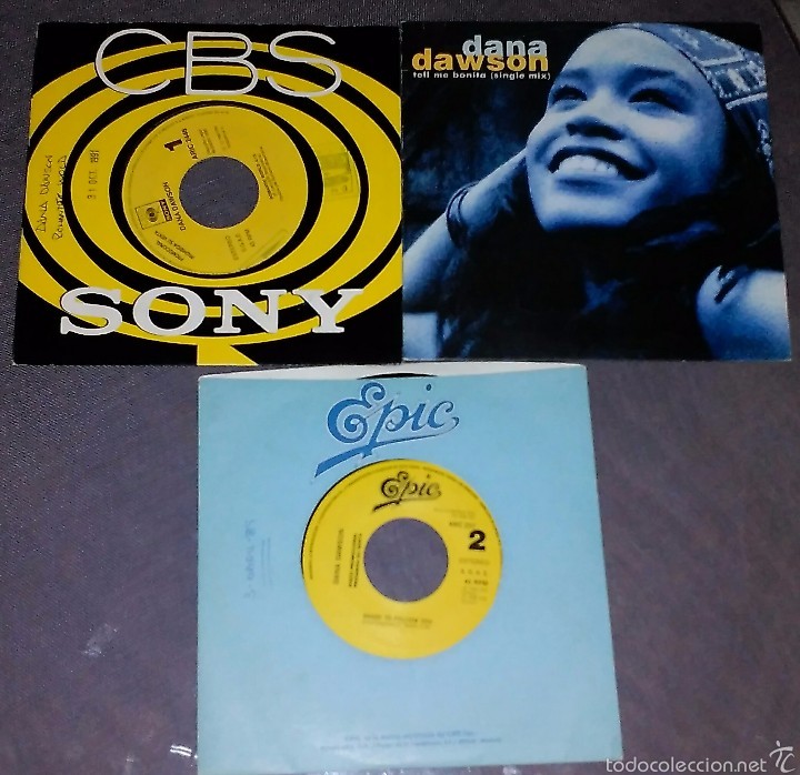Discos de vinilo: LOTE DE 3 SINGLES DANA DAWSON - Foto 1