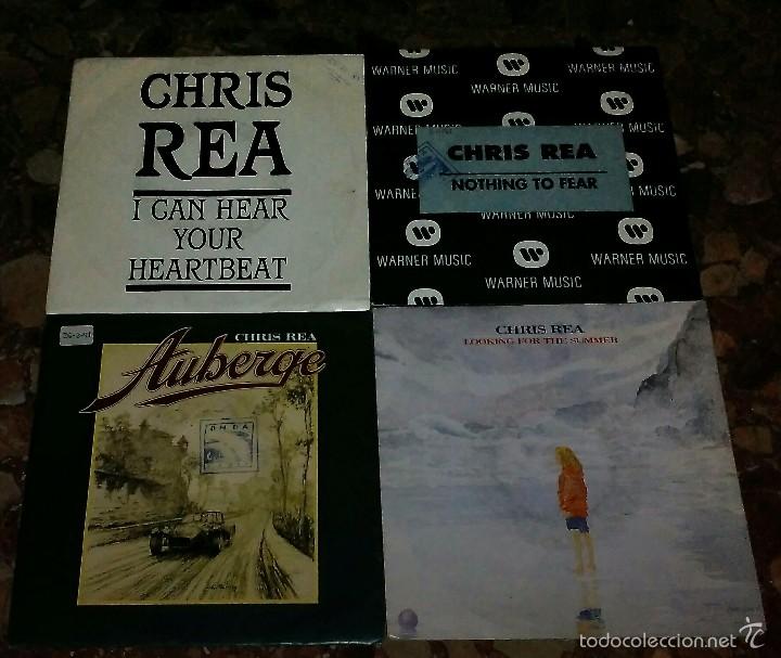 Discos de vinilo: LOTE DE 4 SINGLES CHRIS REA - Foto 1