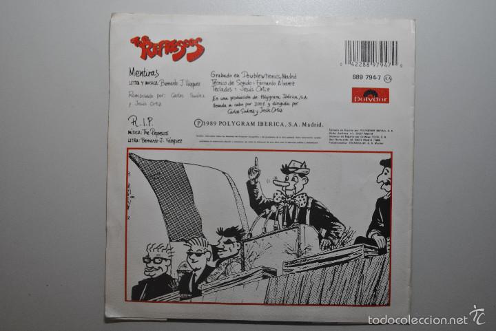 Discos de vinilo: THE REFRESCOS - MENTIRAS - SINGLE - Foto 2