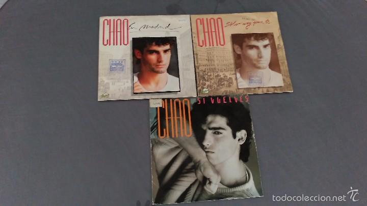 Discos de vinilo: LOTE DE 3 SINGLES CHAO