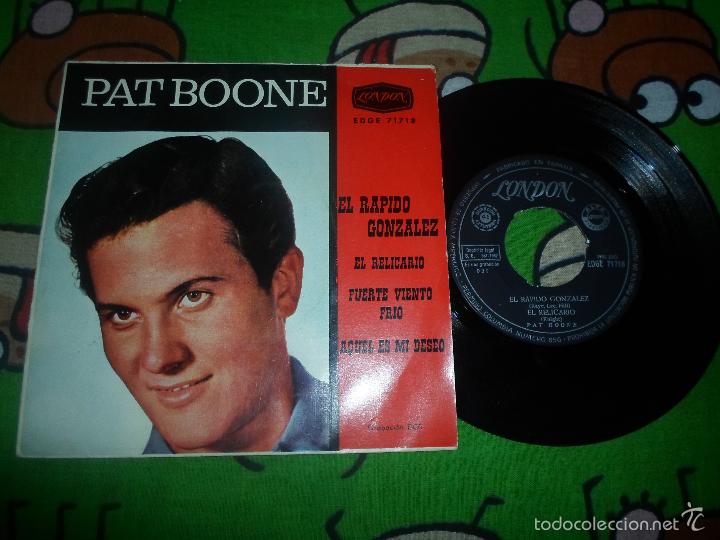 Discos de vinilo: PAT BOONE - EL RAPIDO GONZALEZ - Foto 1
