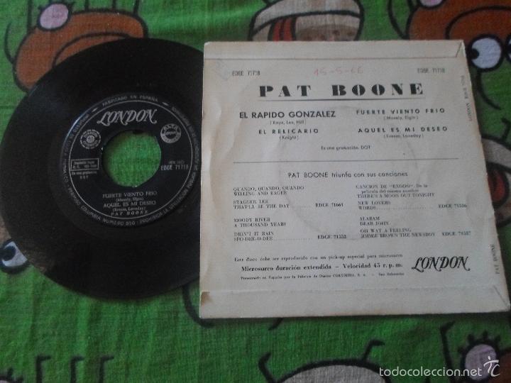 Discos de vinilo: PAT BOONE - EL RAPIDO GONZALEZ - Foto 2
