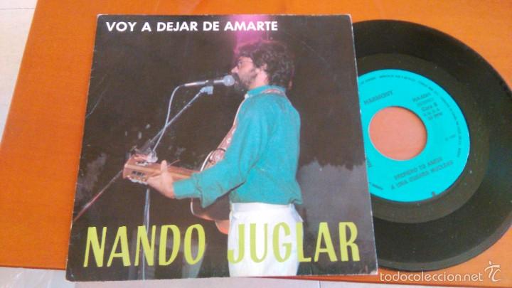 Discos de vinilo: Nand&oacute; juglar single voy a dejar de amarte.1985