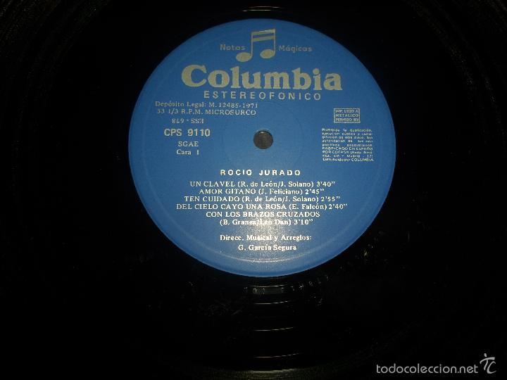 Discos de vinilo: ROCIO JURADO UN CLAVEL - Foto 3