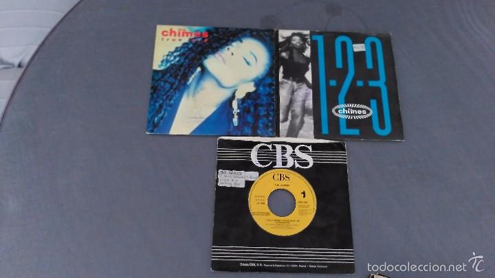 Discos de vinilo: LOTE DE 3 SINGLES DE THE CHIMES - Foto 1