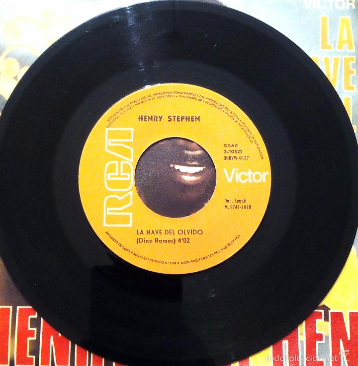 Discos de vinilo: SINGLE HENRY STEPHEN - LA NAVE DEL OLVIDO - RCA 1970. - Foto 3