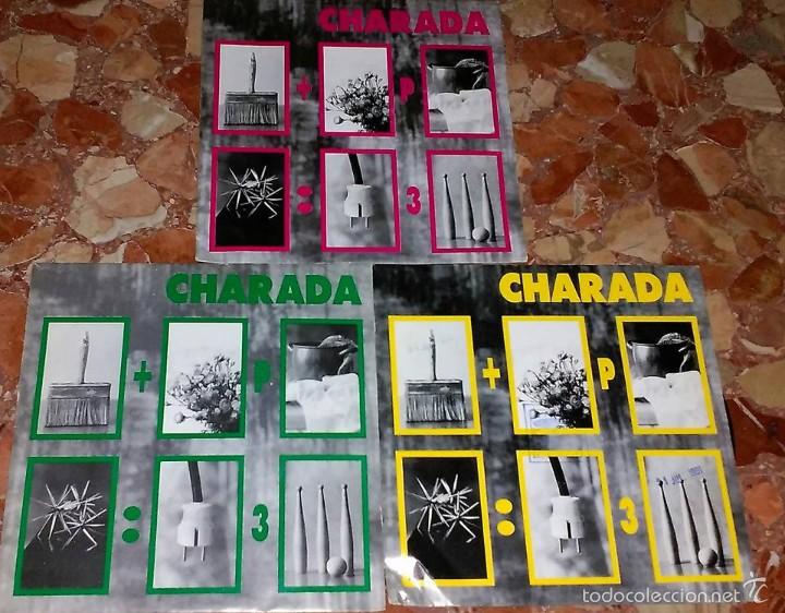 Discos de vinilo: LOTE DE 3 SINGLES DE CHARADA - Foto 1