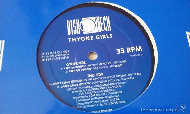 Discos de vinilo: Thyone Girls - Keep On Pumpin - 1993 - Foto 1