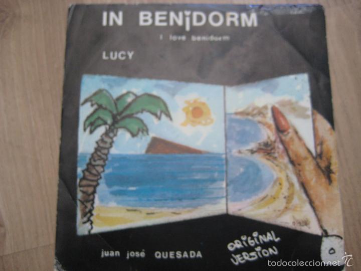 Discos de vinilo: JUAN JOSE QUESADA Sg XIRIVELLA RECORDS 1984 i love benidorm/ lucy FREAK BIZARRO PRIVADO RARO