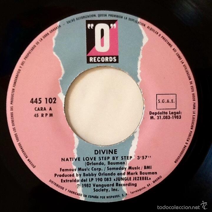 Discos de vinilo: DIVINE : NATIVE LOVE STEP BY STEP [0 RECORDS - ESP 1982] 7 - Foto 3