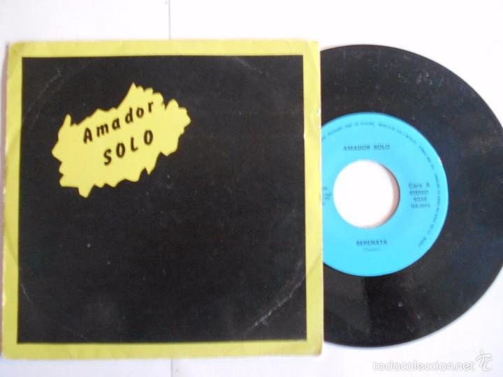 Discos de vinilo: AMADOR SOLO-single SERENATA-1983-LLEVA FIRMA DEL ARTISTA