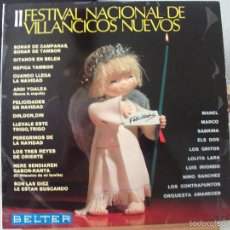Dischi in vinile: LP II FESTIVAL DE VILLANCICOS NUEVOS (DISCOS BELTER, 1968), LOS GRITOS, SABRINA Y OTROS, VER FOTOS