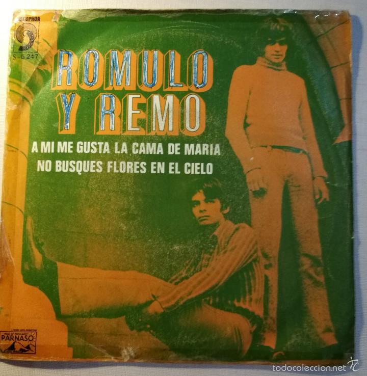 Discos de vinilo: Romulo y Remo - A mi me gusta la cama de Mar&iacute;a - Foto 1