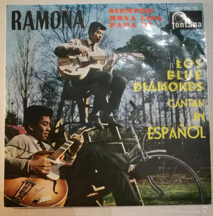 Discos de vinilo: Los Blue Diamonds - Ramona - Foto 1