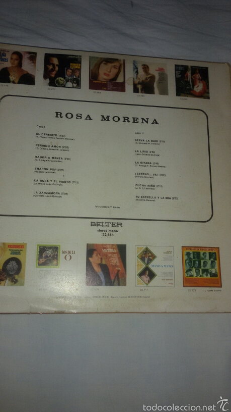 Discos de vinilo: Rosa morena lp 1982 - Foto 2