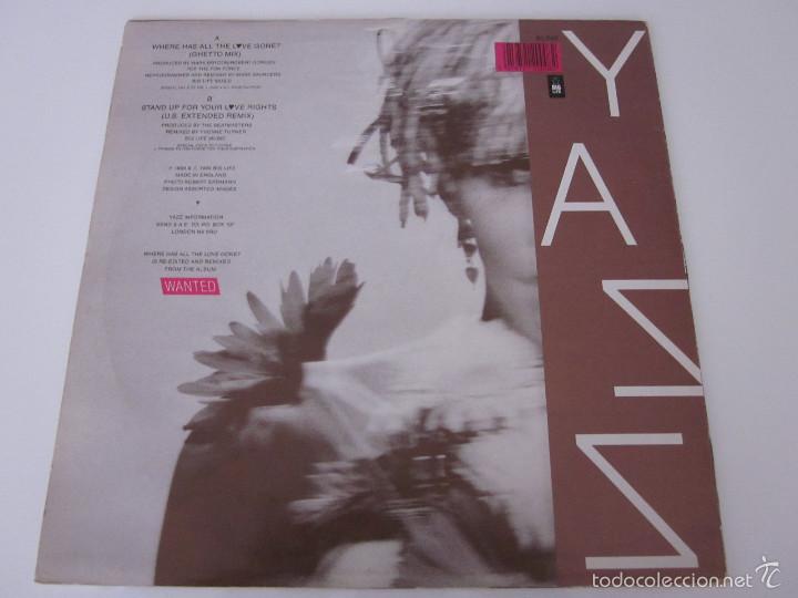 Discos de vinilo: YAZZ - ( WHERE HAS ALL THE LOVE GONE? - Foto 2