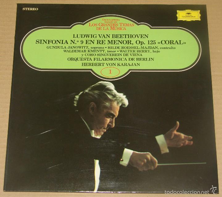 Discos de vinilo: SALVAT GRANDES TEMAS DE LA M&Uacute;SICA #1 -LUDWIG VAN BEETHOVEN - SINFONIA N&ordm;9 EN RE MENOR, Op. 125 CORAL