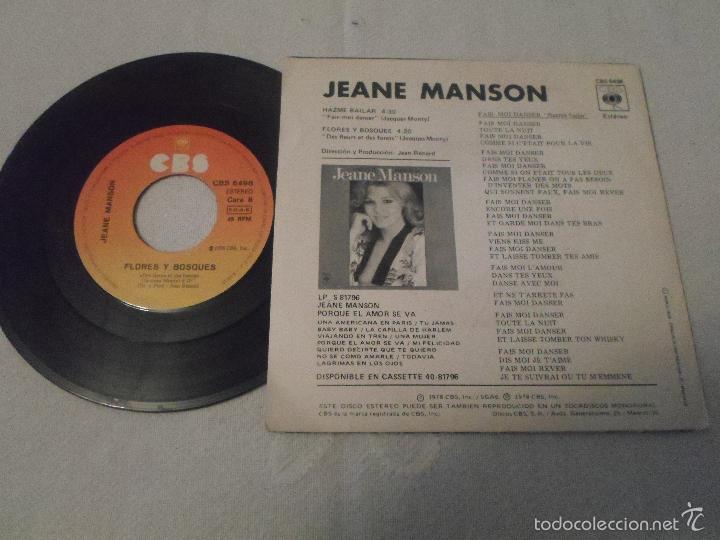 Discos de vinilo: JEANE MANSON  HAZME BAILAR - Foto 2