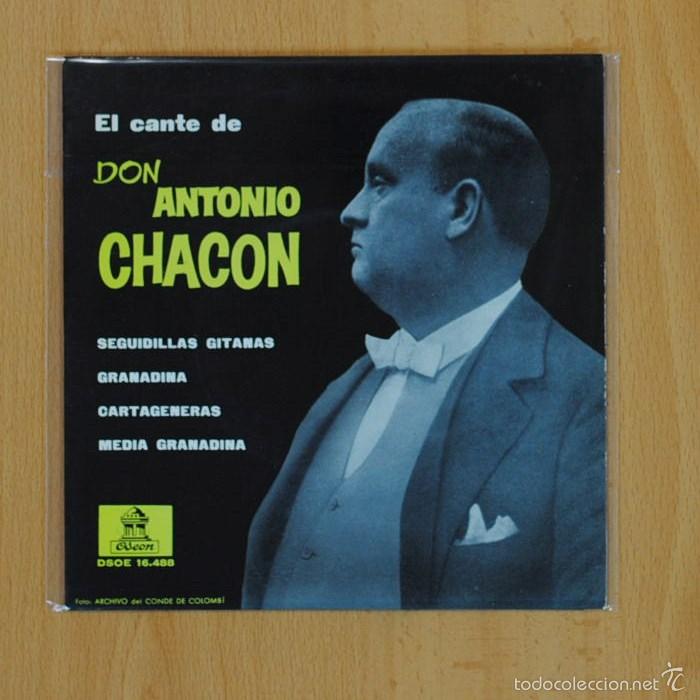 Discos de vinilo: DON ANTONIO CHACON - SEGUIDILLAS GITANAS + 3 - EP - Foto 1