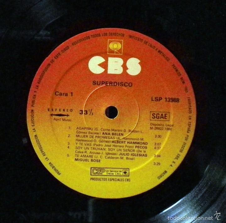 Discos de vinilo: Super Disco. CBS 1980. - Foto 3