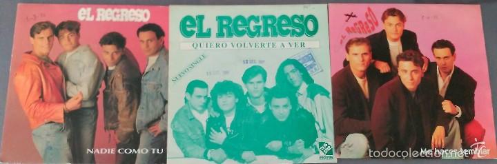 Discos de vinilo: LOTE DE 3 SINGLES EL REGRESO - Foto 1