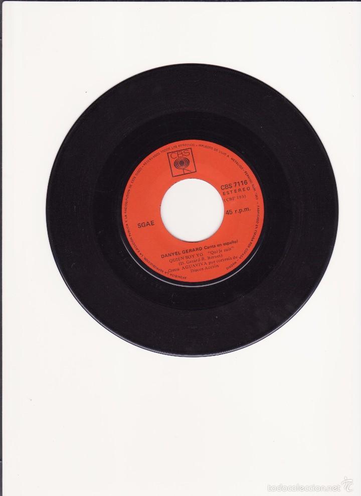 Discos de vinilo: SINGLE VINILO - DANIEL GERARD - 1971 - Foto 3
