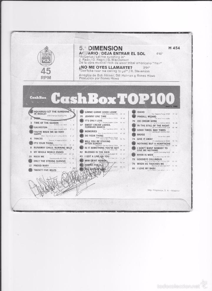 Discos de vinilo: 5&ordf; DIMENSION - 1969 - Foto 2